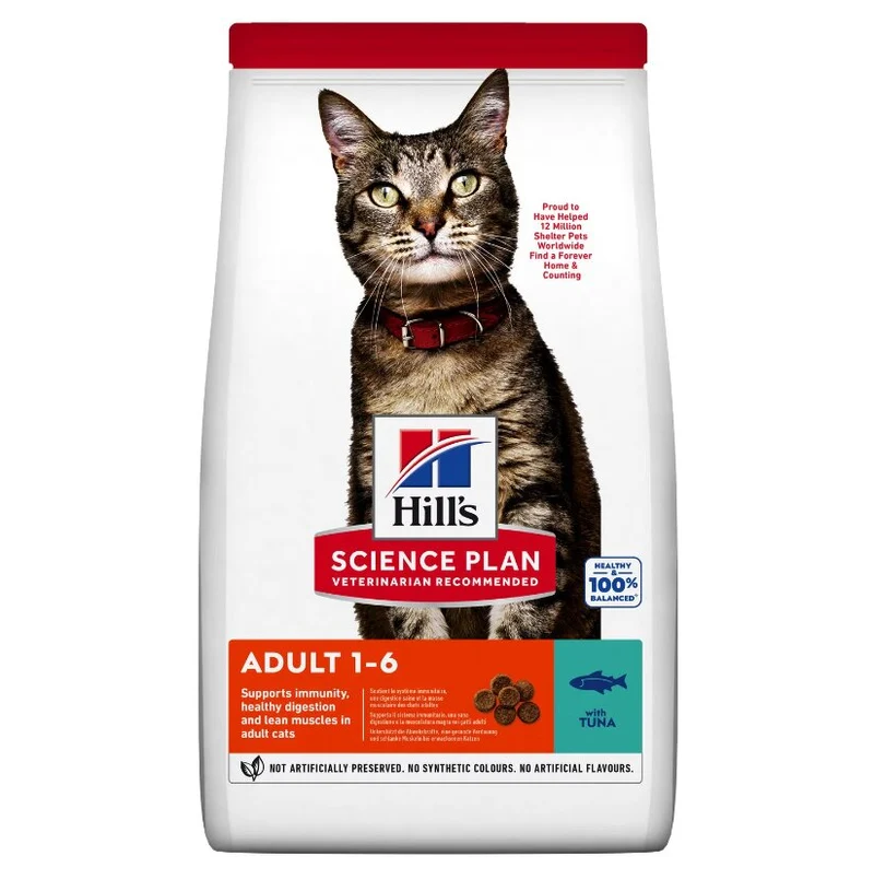 Hill's Science Plan Adult Alimento per Gatti con Tonno 3kg