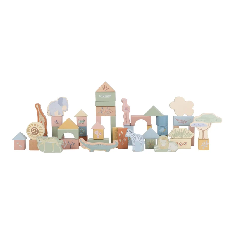 Little Dutch - Cubetti da costruzione in legno