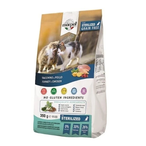 Marpet Equilibria Grain Free Cat Sterilized Tacchino e Pollo 6kg