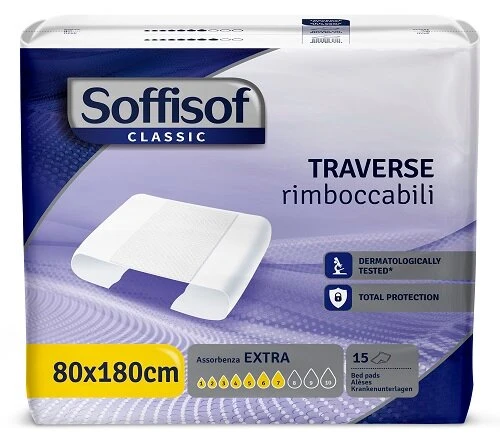 Soffisof Classic Traversa Rimboccabile Per Incontinenza Extra 80x180cm 15 Pezzi