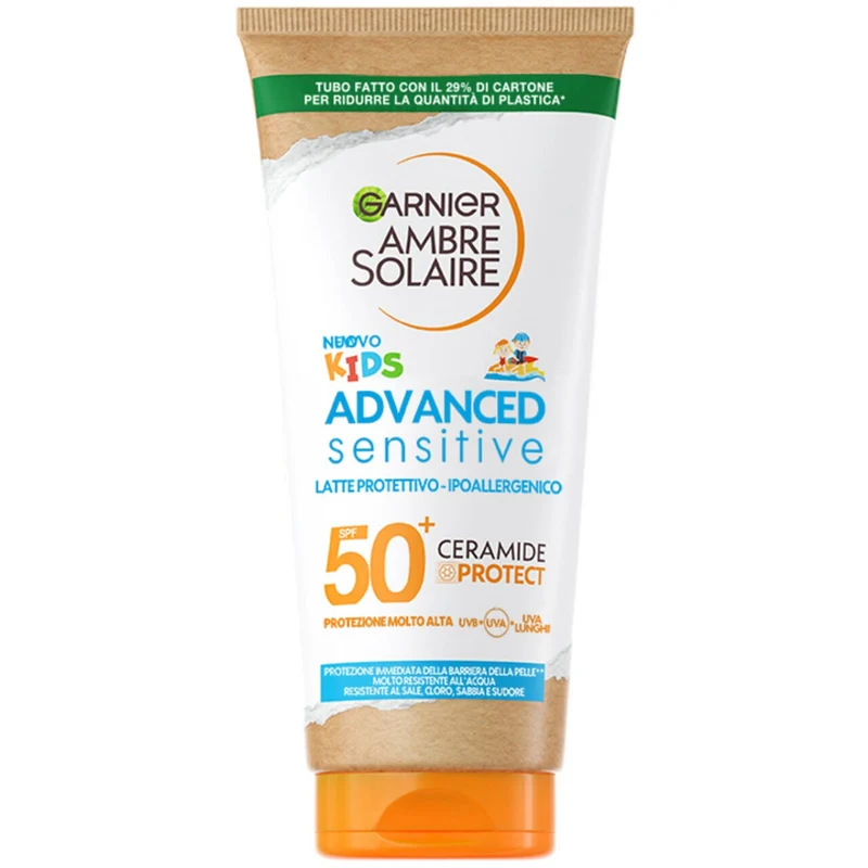 Garnier Ambre Solaire Kids Advanced Sensitive Ceramide Protect Latte 175ml SPF50+