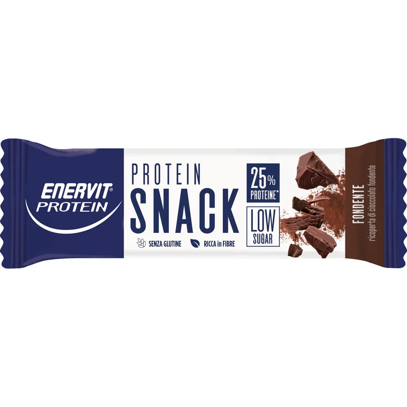 Enervit Protein Snack Fondente Low Sugar 8 Barrette Da 27g