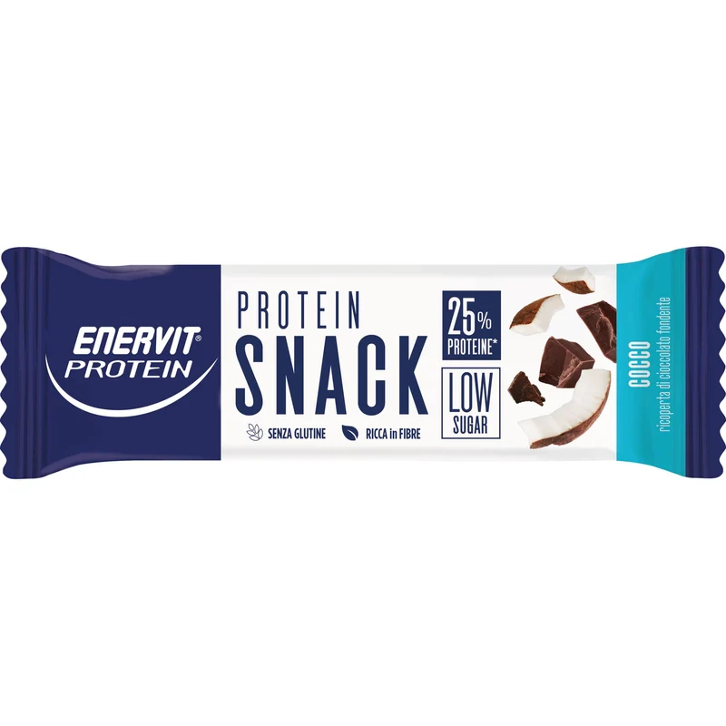 Enervit Proten Snack Al Cocco Low Sugar 8 Barrette Da 27g
