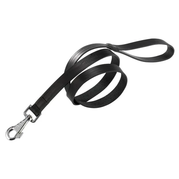 Ferplast Natural Guinzaglio Nero Per Cani In Vera Pelle Taglia G15/120