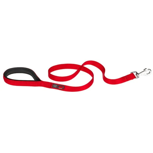 Ferplast Daytona G Guinzaglio In Nylon Impugnatura Imbottita E Porta Sacchetti Igienici Rosso Per Cani G25/120