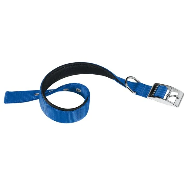 Ferplast Daytona C Collare In Nylon Con Soffice Imbottitura Blu Per Cani C20/43