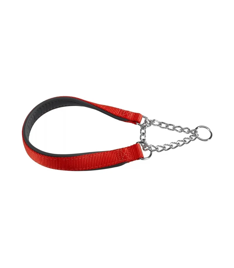 Ferplast Daytona CSS Collare Semistrangolo Nylon Soffice Imbottitura Rosso Per Cani CSS25/65