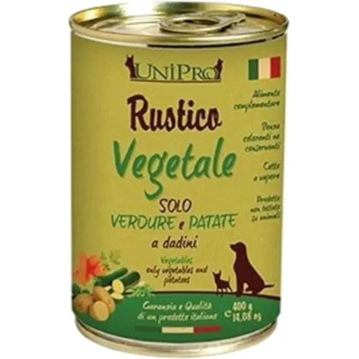 Unipro Rustico Cibo Umido Vegetale Per Cani Barattolo 400g