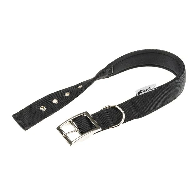 Ferplast Daytona C Collare In Nylon Con Soffice Imbottitura Nero Per Cani C40/49