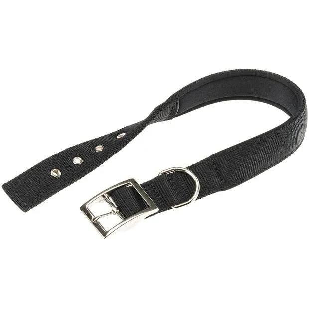 Ferplast Daytona C Collare In Nylon Con Soffice Imbottitura Nero Per Cani C30/55