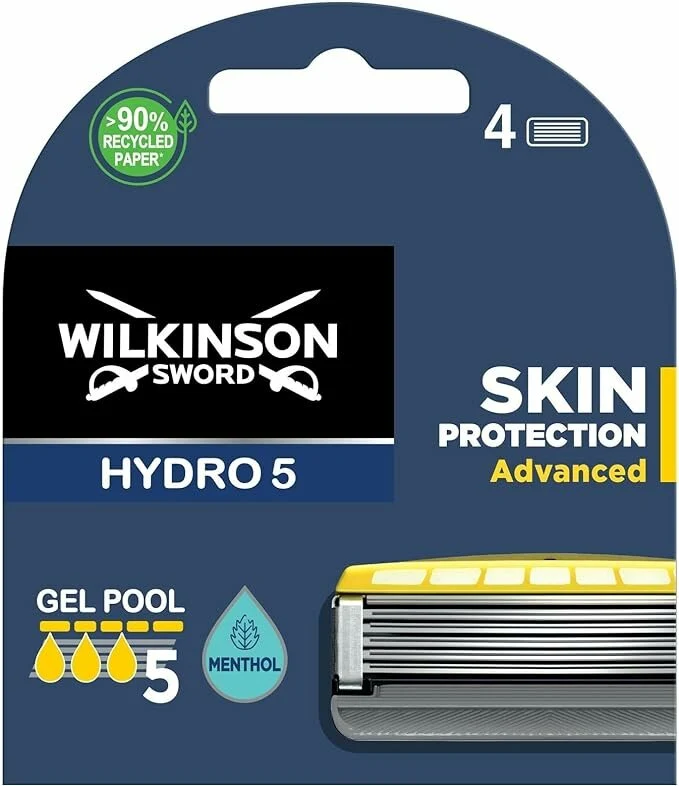 Wilkinson Hydro 5 Skin Protection Advanced Blister con 4 Lame di Ricarica