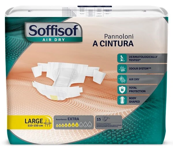 Soffisof Classic Extra Pannolone A Cintura Taglia L 15 Pezzi