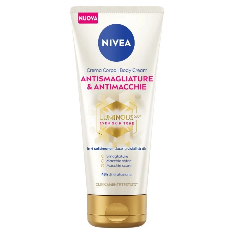 Nivea Luminous630 Crema Corpo Antismagliature & Antimacchie 200 ml Crema Smagliature E Macchie