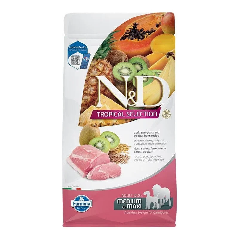 Farmina N&D Dog Medium & Maxi Tropical Selection Pork Per Cani Adulti 10kg