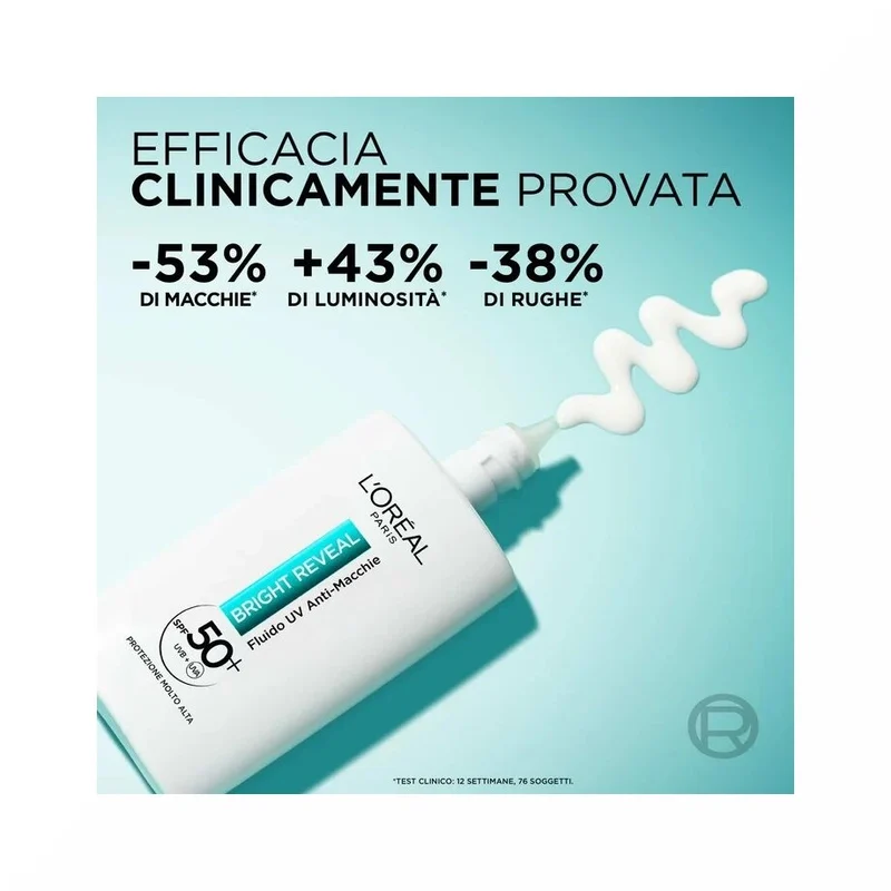 L'Oreal Paris Bright Reveal Fluido UV Anti-Macchie 50ml SPF 50+