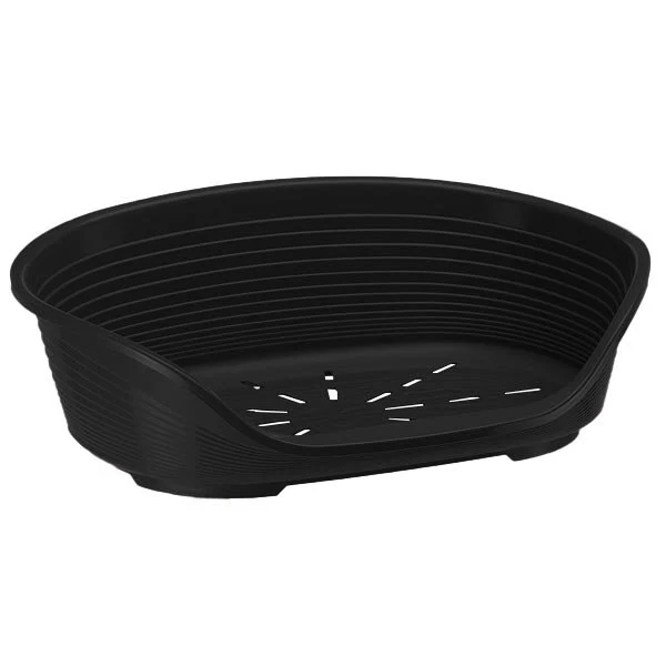Ferplast Siesta Deluxe Cuccia Cani/Gatti in Plastica Nera Misura 6