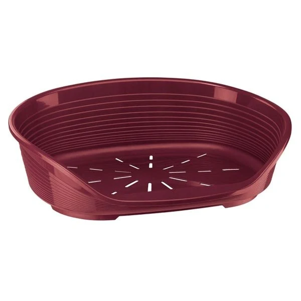 Ferplast Siesta Deluxe Cuccia Cani/Gatti in Plastica Bordeaux Misura 6