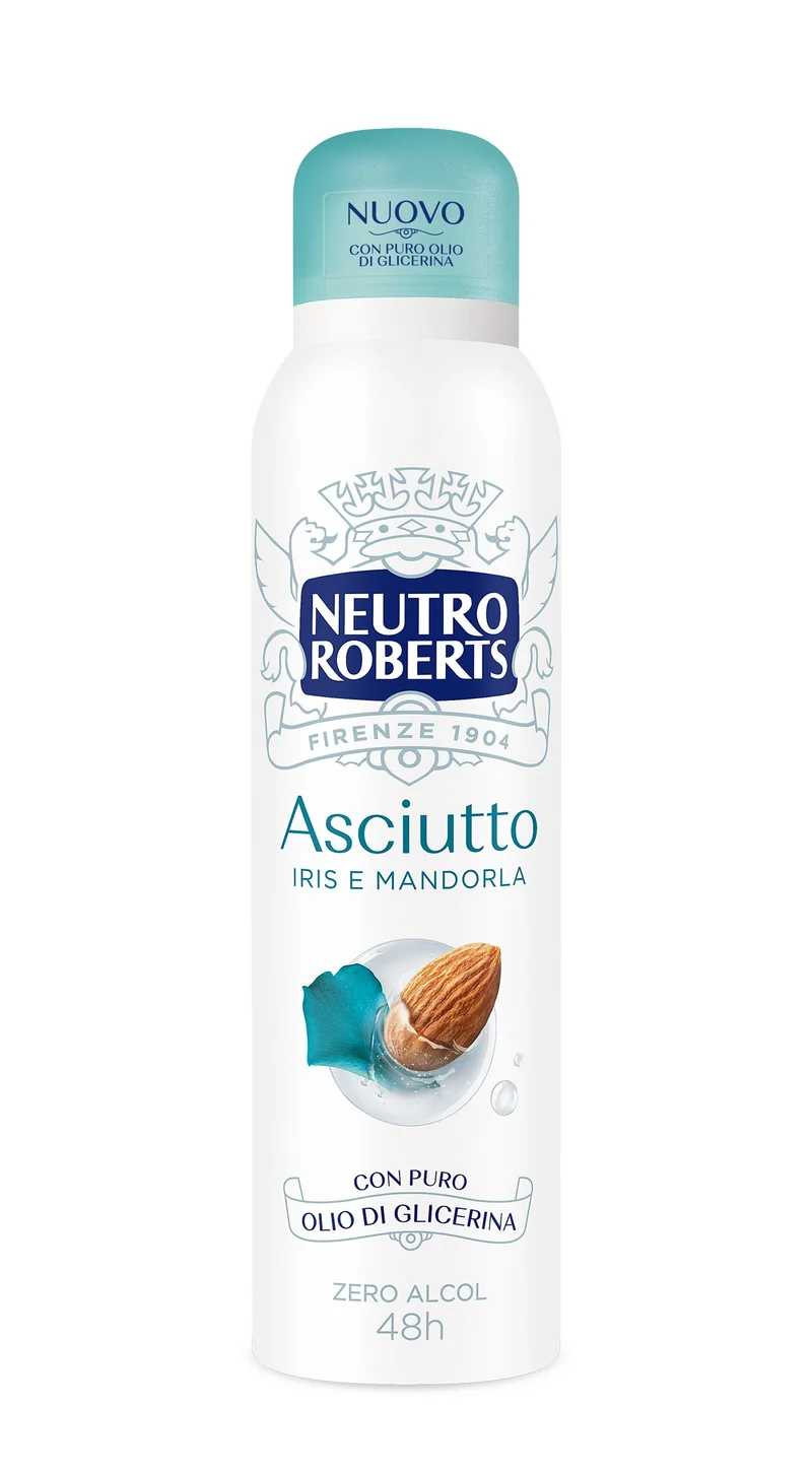 Neutro Roberts Deodorante Spray Asciutto Legno Iris E Mandorla 150ml