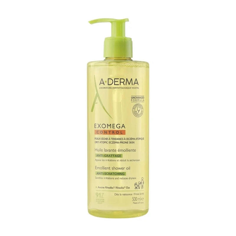 A-Derma Exomega Control Olio Lavante Emolliente Anti-Grattage 500ml