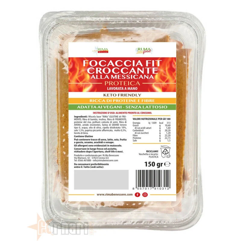 Focaccia Fit Croccante Alla Messicana 150g