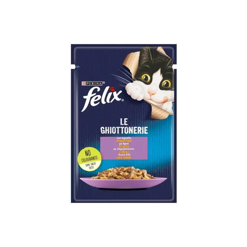 Purina Felix Le Ghiottonerie Gusto Coniglio Cibo Umido Gatti Adulti Busta 85g
