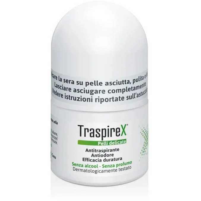 Traspirex Roll-On Ascelle Antitraspirante Pelli Delicate 20ml