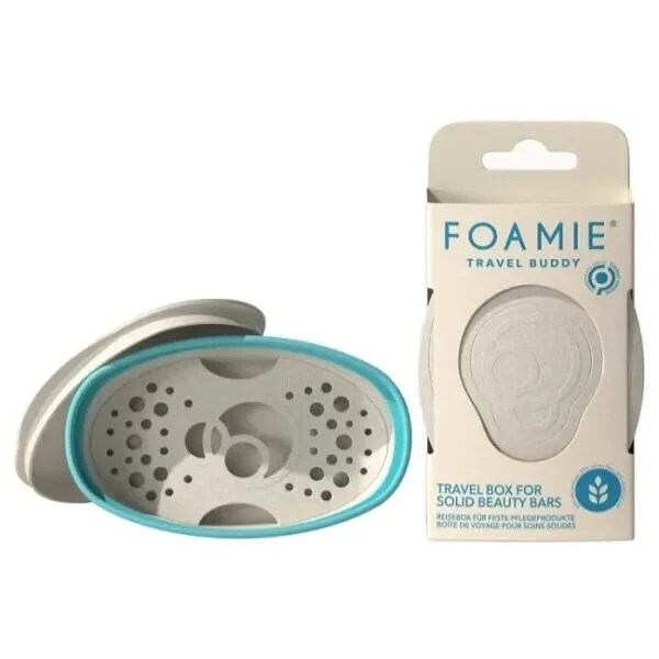 Foamie Travel Buddy Turchese Custodia Da Viaggio Per Shampoo Solido
