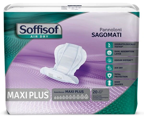 Soffisof Air Dry Maxi Plus Pannolone Sagomato 20 Pezzi