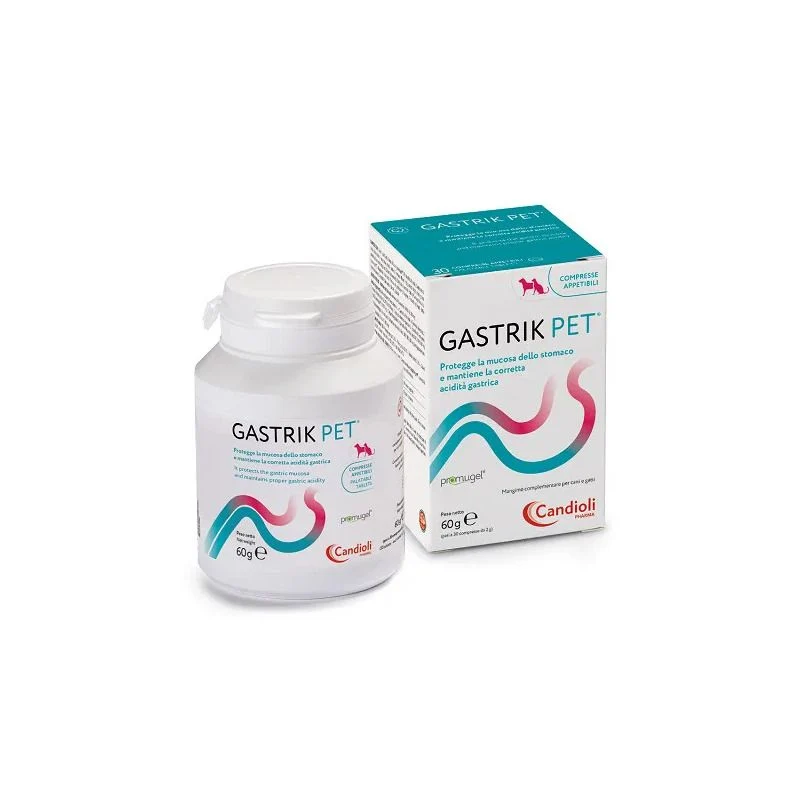 Candioli Gastrik Pet Mangime Complementare Per Cani/Gatti 30 Compresse Appetibili