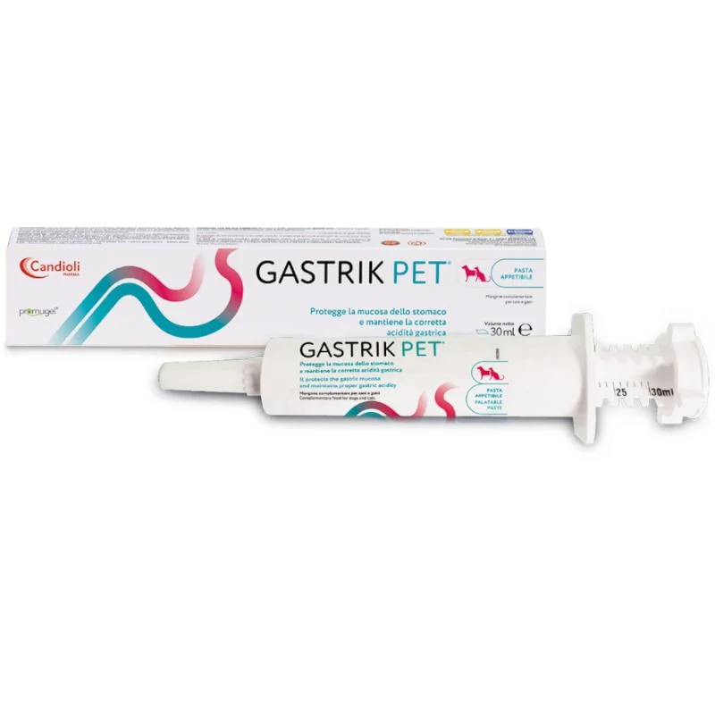 Candioli Gastrik Pet Pasta Mangime Complementare Per Cani/Gatti 30ml Siringa Dosatrice