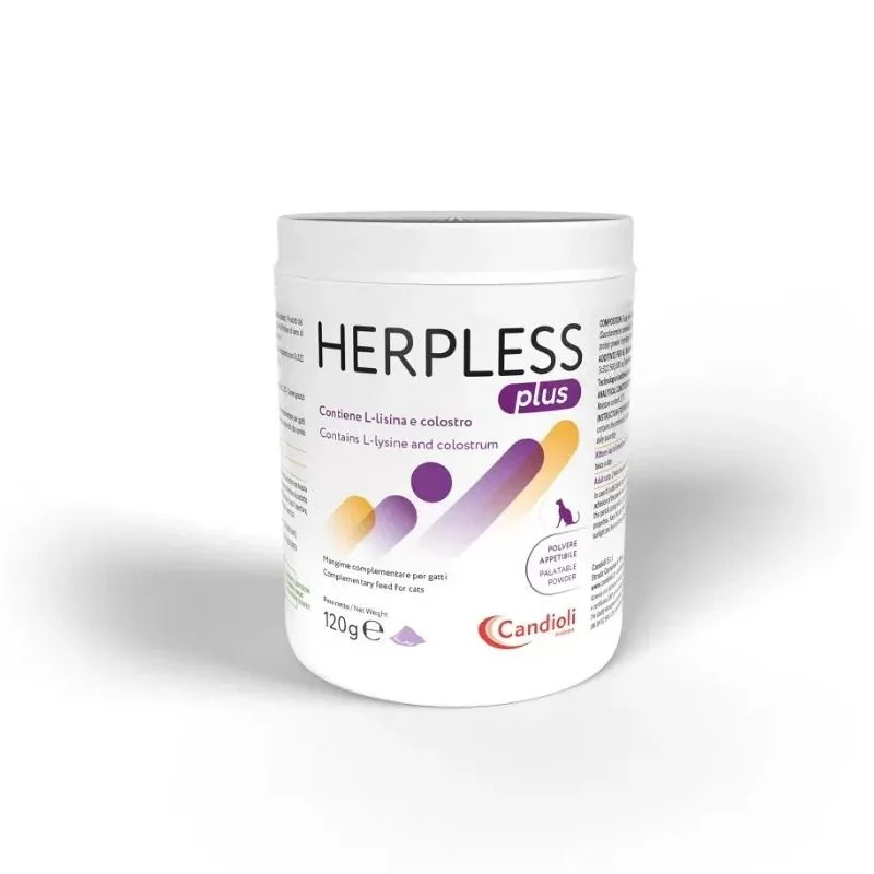 Candioli Herpless Plus Polvere Mangime Complementare Per Difese Immunitarie Gatti 120g