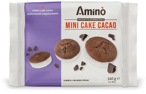 Amino' Mini Cake Cacao 4 Pezzi da 40 g