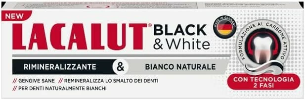 Lacalut Dentifricio Black & White 75ml