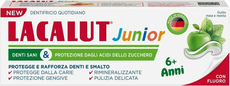 Lacalut Junior Dentifricio 6Anni+ Con Fluoro 55ml
