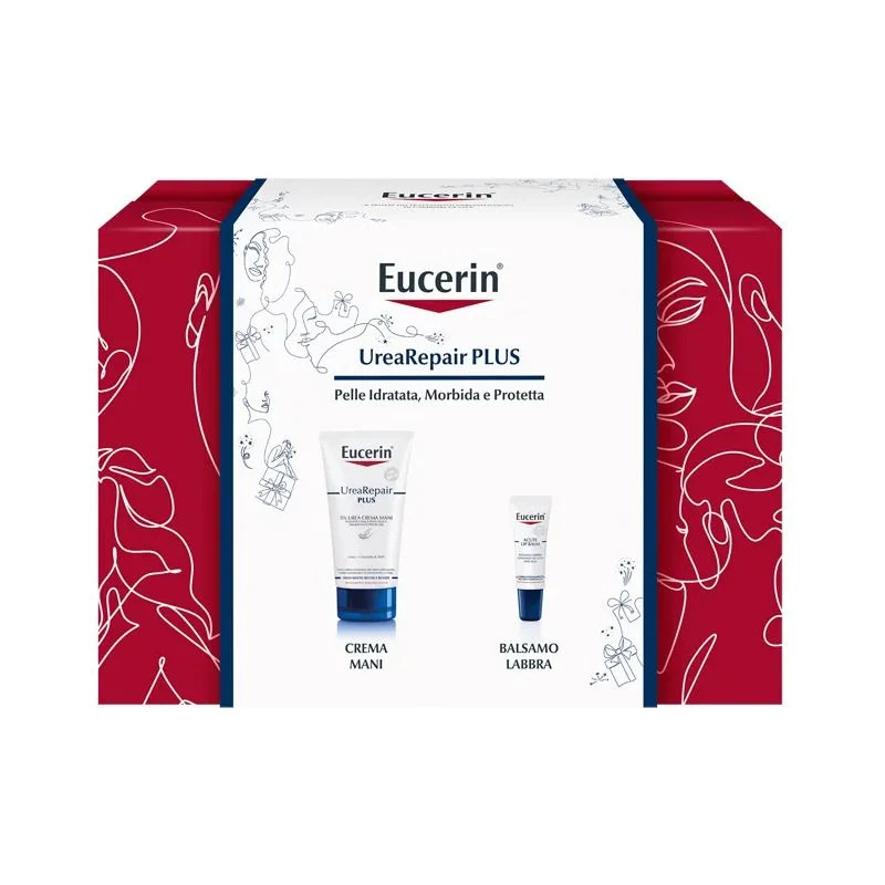Eucerin Cofanetto UreaRepair Plus Crema Mani 75ml + Balsamo Labbra 10ml