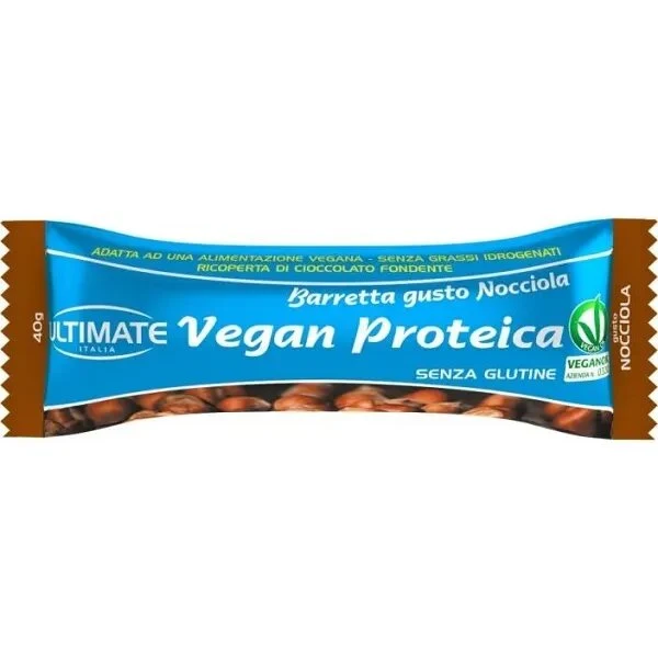 Ultimate Barretta Proteica Vegana Gusto Nocciola 40g