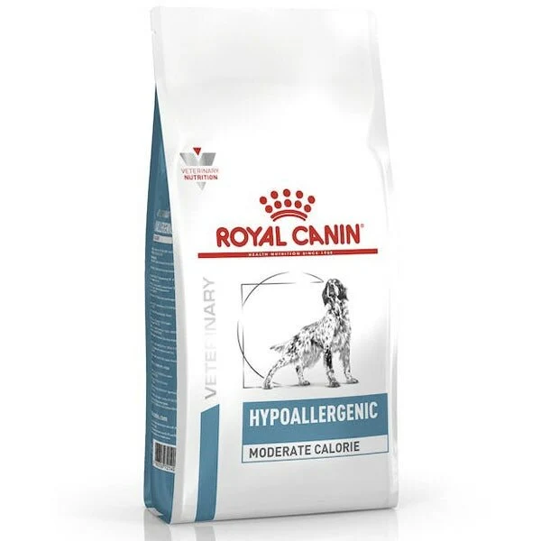 Royal Canin Veterinary Hypoallergenic Moderate Calorie Crocchette Per Cani Adulti Sacco 7Kg