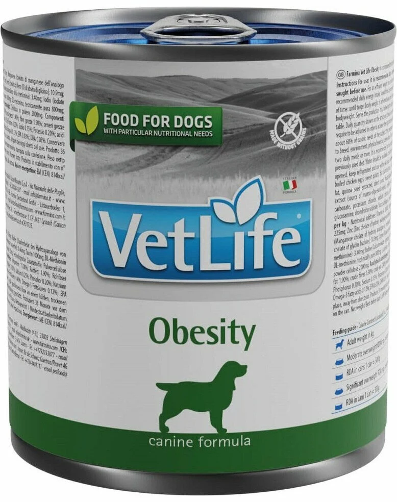 VET LIFE NAT DIET DOG OBES300G