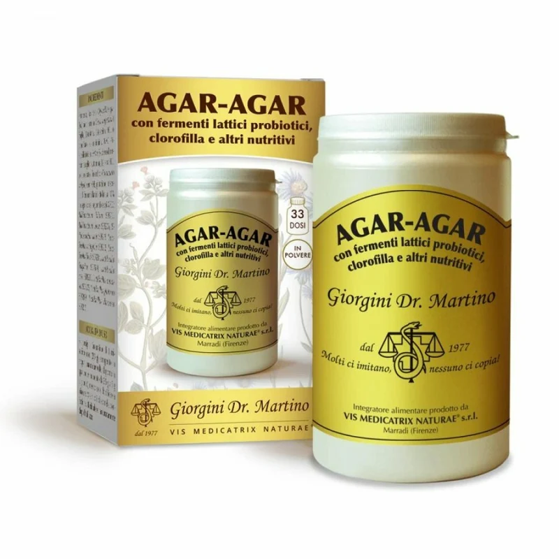 Dr Giorgini Agar Agar Fermenti Clorofilla Nutritivi Polvere Solubile 150g