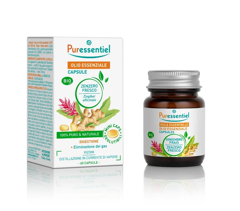Puressentiel Olio Essenziale Zenzero Bio 60 Capsule