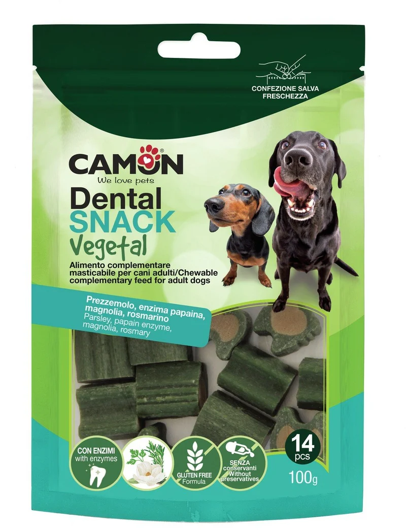 Camon Dental Snack Enzybites Vegetali Per Cani 100g