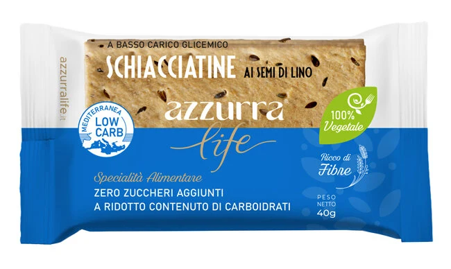 Azzurra Life Schiacciatine Ai Semi Di Lino 40g