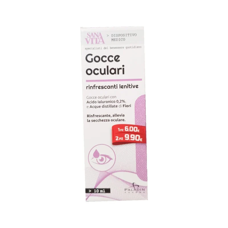 Sanavita Gocce Oculari rinfrescanti lenitive 10ml