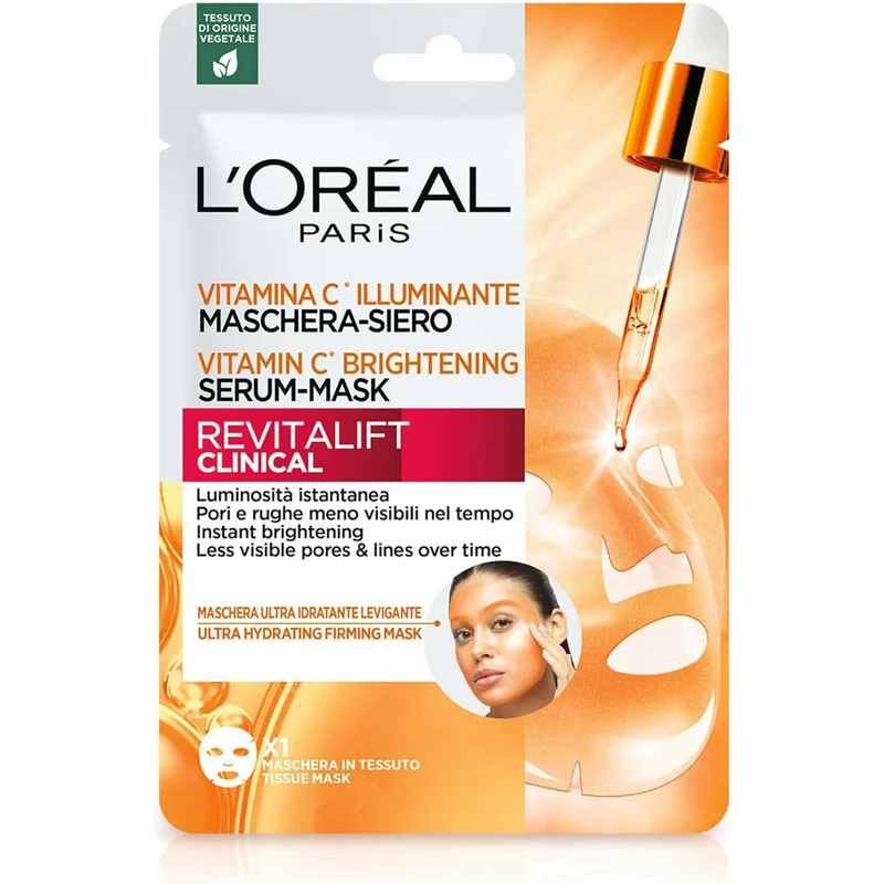 L'Oreal Paris Maschera-Siero Idratante in Tessuto Con Vitamina C