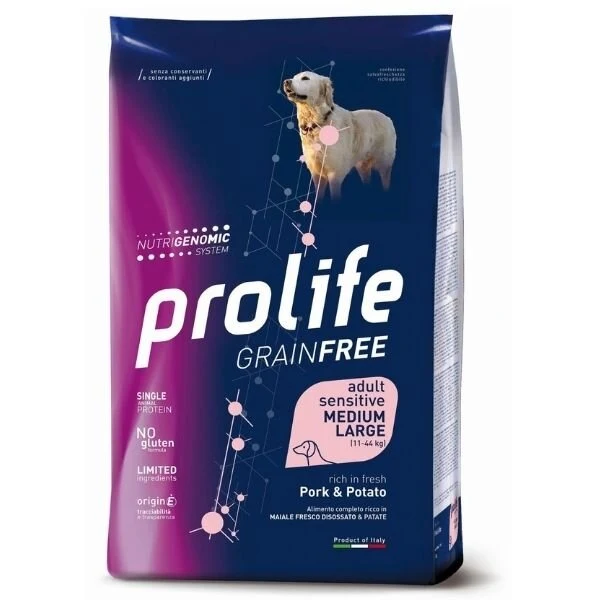 PROLIFE DOG GF AD PORK&PO2,5KG