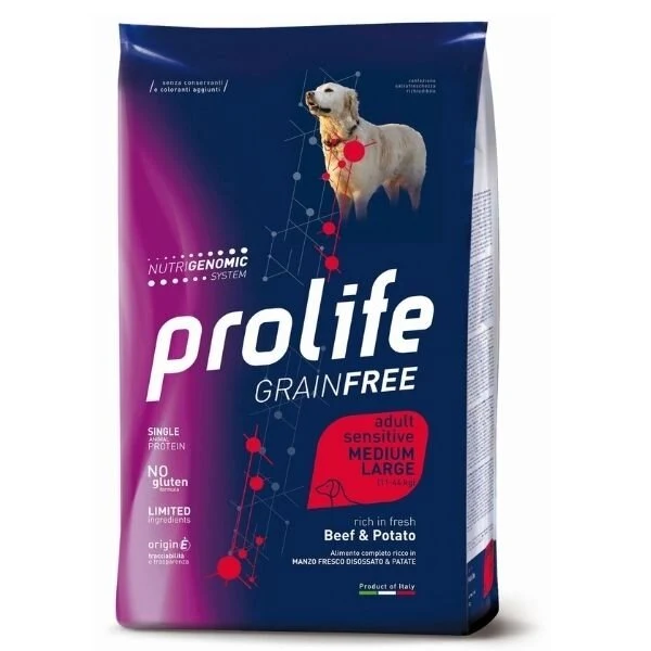 PROLIFE DOG GF AD BEEF&PO2,5KG