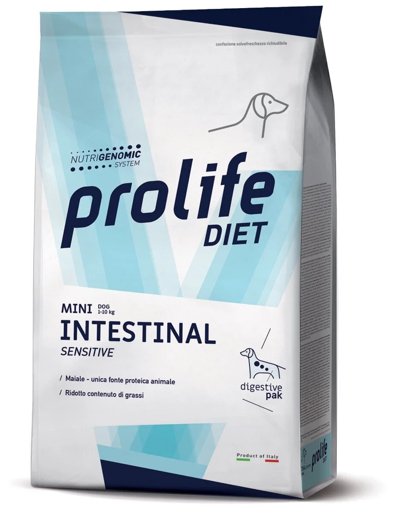 Prolife Dog Diet Intestinal Sensitive Cibo Secco Per Cani Taglia Mini Sacco 1,5kg