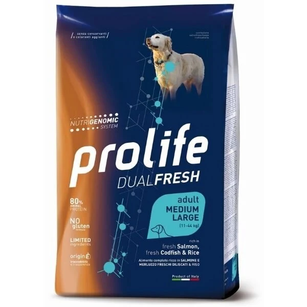 PROLIFE DOG DUAL AD SALM 12KG