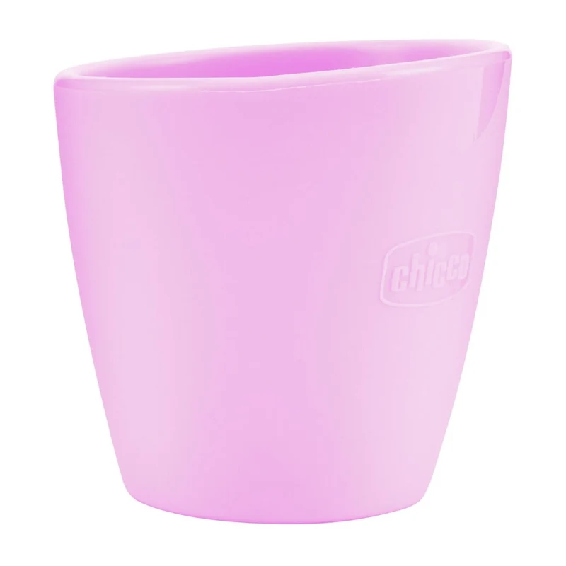 Chicco Bicchiere In Silicone Rosa 6M+