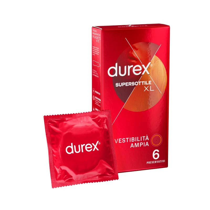 Durex Profilattico Supersottile XL 6 Pezzi